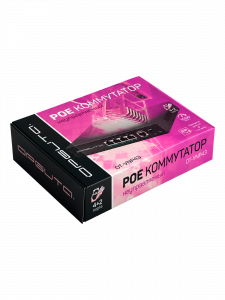 Коммутатор PoE (свитч) на 4 порта PoE 1000 Мб/с (802.3af/at) + 1 Ethernet Uplink порт + 1 SFP порт Орбита OT-VNP43